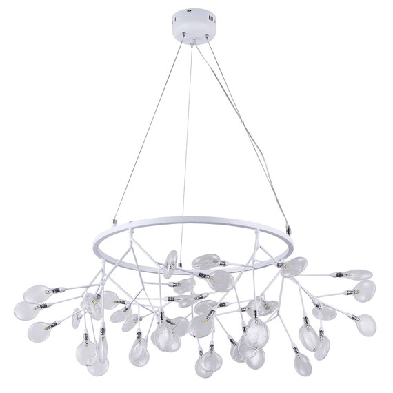Подвесная светодиодная люстра Crystal Lux Evita SP45 D White/Transparent, фото 